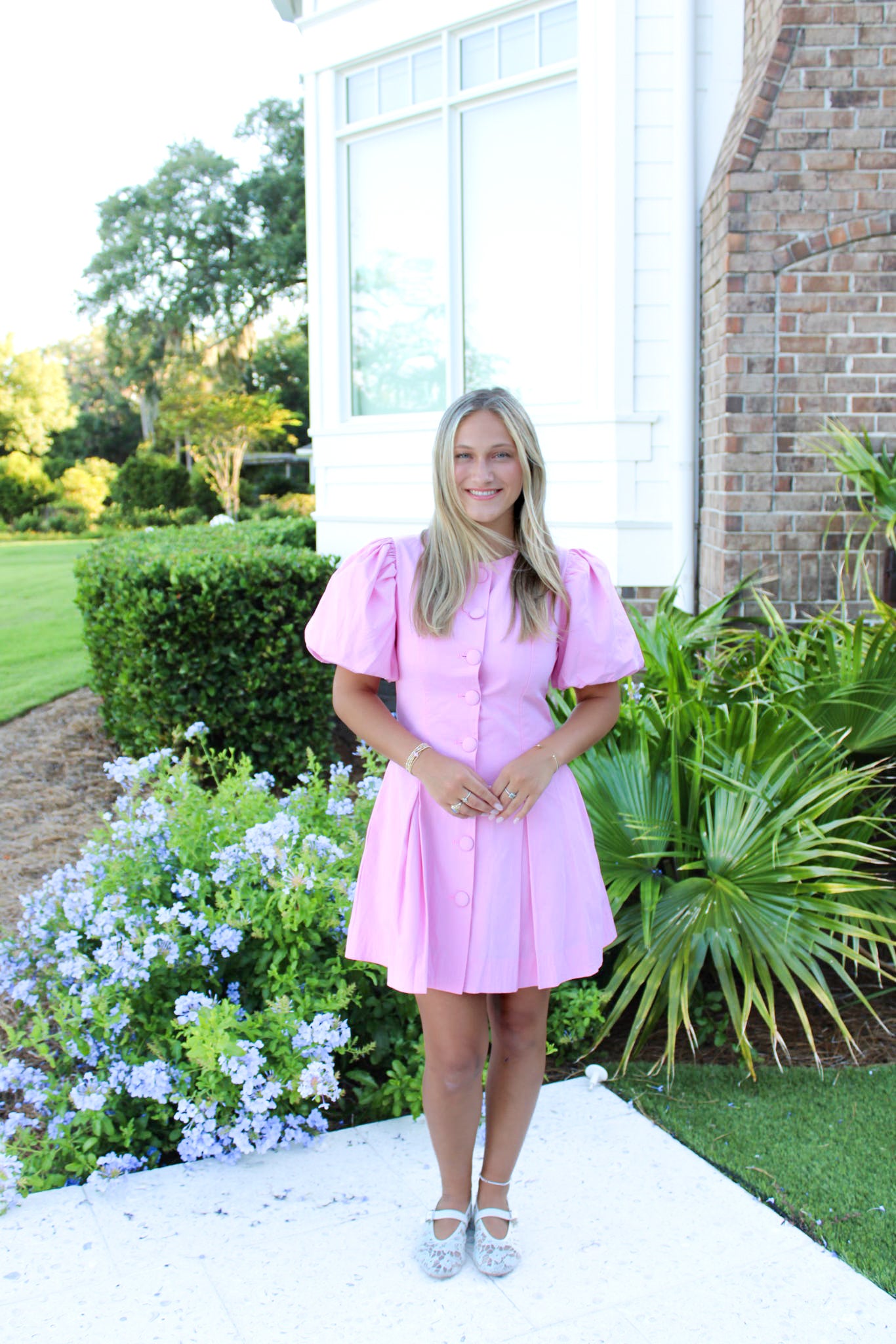 Button Mini Dress