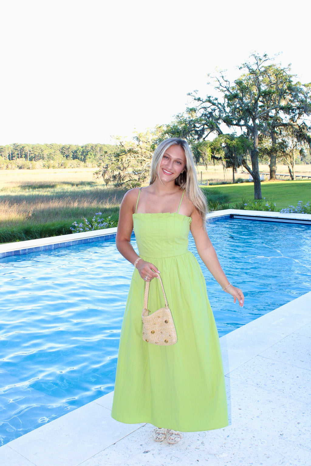 Green Midi Dress – Novaire